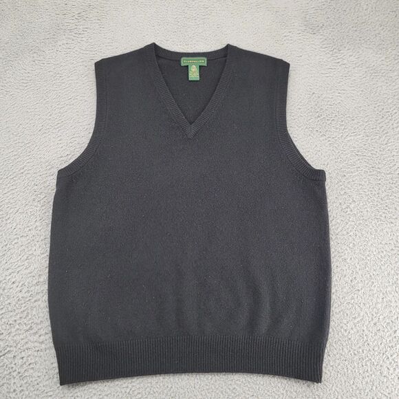 Other - Clubfellow Sweater Mens Large Black Lambswool Vest Sleeveless V-Neck Golf Casual